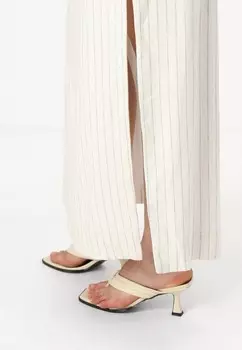 Юбка макси COLUMN MAXI WHITE PINSTRIPE Abercrombie & Fitch, белый