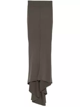 Юбка макси Dauphine Rick Owens, коричневый