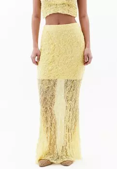 Юбка макси DETAILED OXXO, желтый