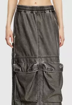 Юбка макси Diesel, темно-серый