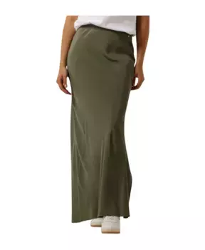 Юбка макси, длинная юбка Solida Mos Mosh, зеленый