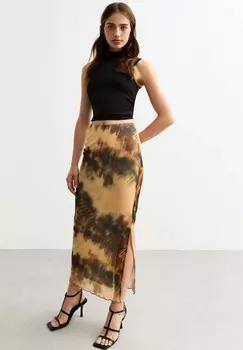 Юбка макси DYED New Look, мультиколор