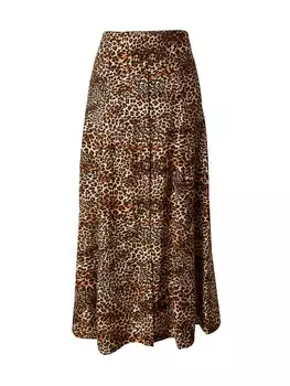 Юбка макси EDITED Skirt Fadila, коричневый