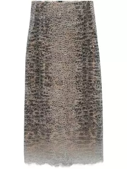 Юбка макси Ermanno Scervino, украшенная кристаллами