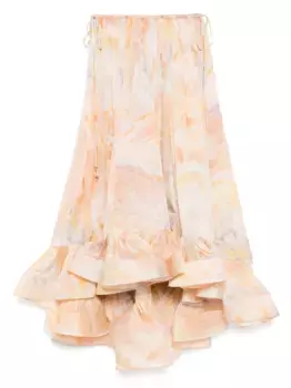 Юбка макси Flounce ZIMMERMANN, желтый