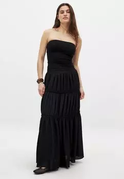 Юбка макси FLOWY NA-KD, черный