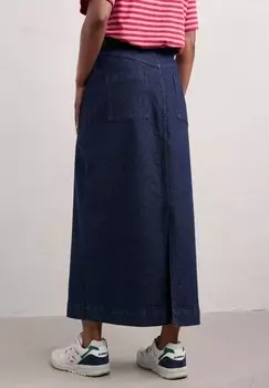 Юбка макси FRUIT TREE Seasalt Cornwall, темно-синий деним