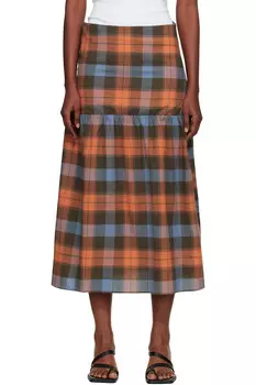 Юбка макси Garlin Baserange, цвет frame plaid