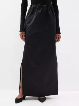 Юбка макси gilda из шелкового эластичного материала Sa Su Phi, черный