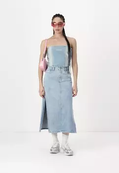 Юбка макси GRIAN SKIRT 2Y Studios, синий деним