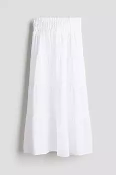 Юбка макси H&M, белый