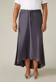 Юбка макси HIGH LOW Live Unlimited London, цвет grey