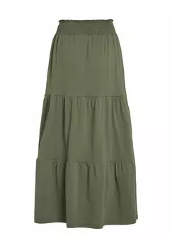 Юбка макси HIGH WAIST VILA, цвет Mottled Olive