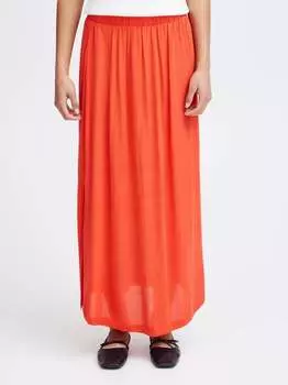 Юбка макси Ichi, оранжевый