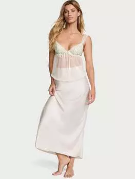 Юбка макси из атласа Victoria'S Secret, белый