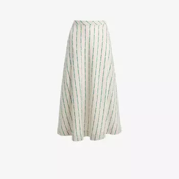 Юбка макси из хлопка Mari с вышивкой Whistles, мультиколор
