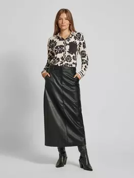 Юбка макси из искусственной кожи, модель «Ceni» mbyM, черный