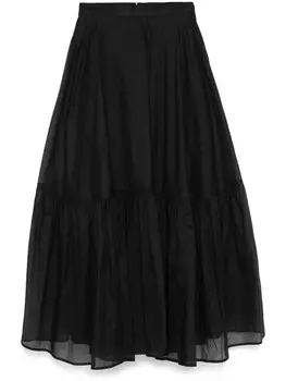 Юбка макси из органзы Plan C, черный