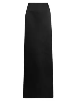 Юбка макси из шелка Saria Altuzarra, черный