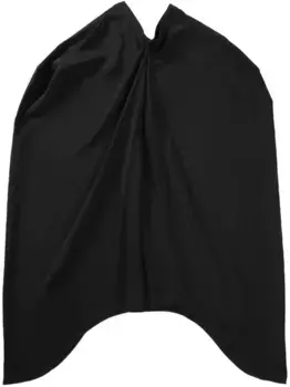 Юбка макси из шелковой драпировки YANGKEHAN, черный