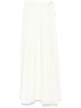 Юбка макси из тафты MM6 Maison Margiela, белый