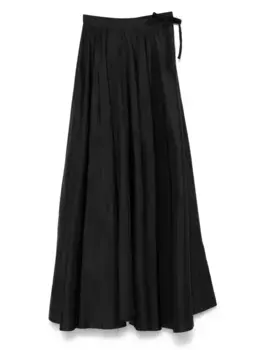Юбка макси из тафты MM6 Maison Margiela, черный