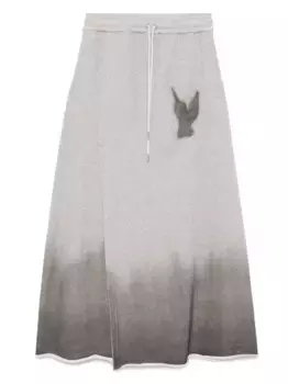 Юбка макси из толстовки MASU, серый