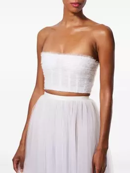 Юбка макси из тюля Carolina Herrera, белый