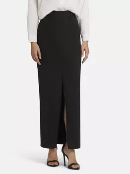 Юбка макси из твила тренала Nicowa, черный