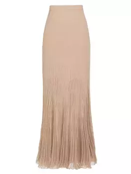 Юбка макси из ультратонкого трикотажа и тюля Emilia Ulla Johnson, цвет cherry blossom