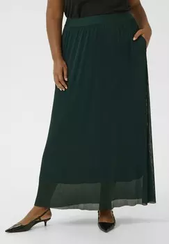 Юбка макси Kaffe Curve, темно-зеленый