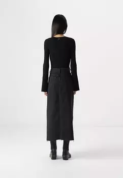 Юбка макси KELLIE SKIRT THUNDER 7 for all mankind, черный
