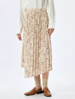 Юбка макси Koton Skirt, экрю