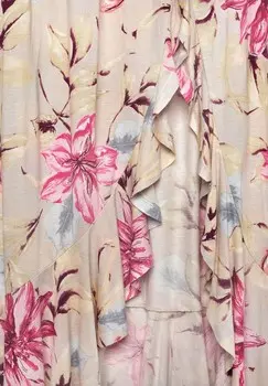 Юбка макси LASCANA, бежевый