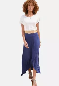 Юбка макси LASCANA, синий