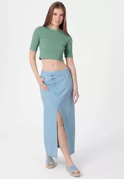 Юбка макси Laurella, синие джинсы