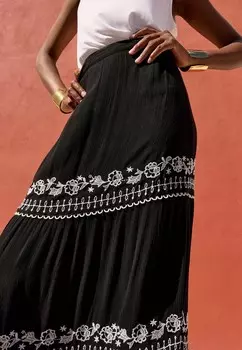 Юбка макси Love & Roses, черный