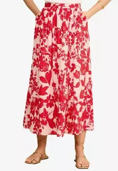 Юбка макси Love & Roses, красный