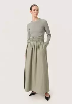 Юбка макси MAJA Soaked in Luxury, зеленый