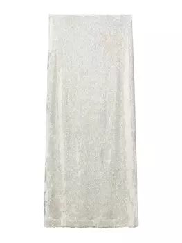 Юбка макси MANGO Skirt DEGRA 2, цвет silver grey