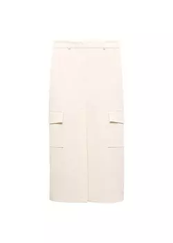 Юбка макси MANGO Skirt Mirta, нюд