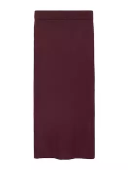 Юбка макси MANGO Skirt MOZA, темно-красный