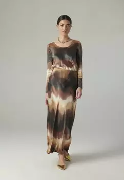 Юбка макси Manila Grace, коричневый