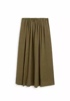 Юбка макси Massimo Dutti, зеленый
