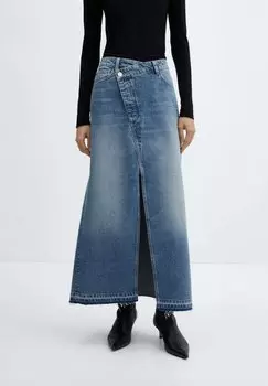 Юбка макси MERMAID Mango, цвет middenblauw