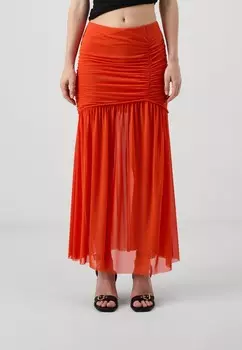 Юбка макси MESSI LONG SKIRT Gestuz, красный