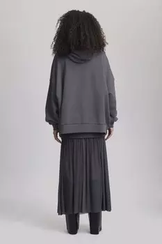 Юбка макси MESSI LONG SKIRT Gestuz, серый