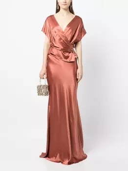 Юбка макси Michelle Mason, коричневый