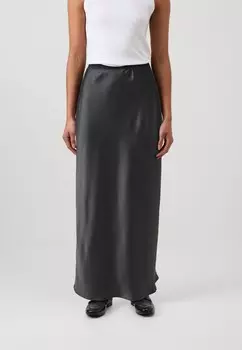 Юбка макси MIDI SKIRT Gina Tricot Tall, черный