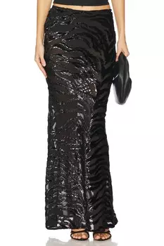 Юбка макси mira Nbd, черный